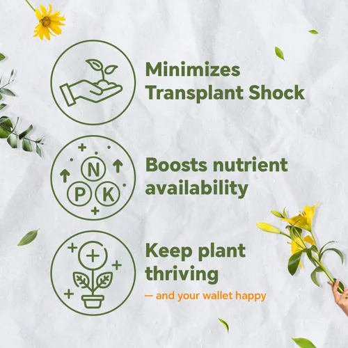 Miniatura 4 de RichFarm Booster, polvo orgánico para la condición del suelo, estimulador de raíces para plantas de interior, funciona con cualquier fertilizante