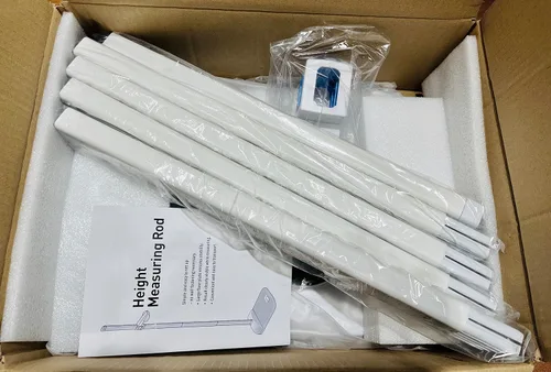 Miniatura 7 de Medición de altura médica para pared, adulto, varilla de medición de altura portátil de aluminio para niños, gimnasio de oficina en casa, examen