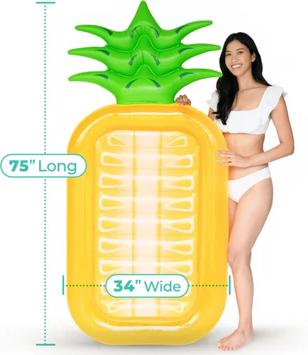 Miniatura 2 de Greenco Flotador inflable gigante para piscina, flotadores inflables para piscina, balsa inflable para verano, tumbona gigante de piscina