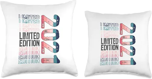 Miniatura 3 de Limited Edition Vintage 2021 Retro Birthday Throw Pillow
