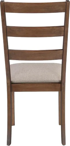Miniatura 8 de Monarch Specialties I 1313 - Silla de comedor, 2 unidades, laterales, tapizada, cocina, comedor, tela, patas de madera, marrón, beige, transición
