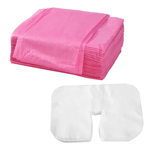 Miniatura 4 de Uralili El juego de 100 sábanas desechables no tejidas para mesa de masaje, incluye 50 piezas de 31 x 71 pulgadas, sábana de masaje suave y fundas