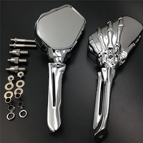 Miniatura 6 de SMT-Espejos de esqueleto de calavera cromados compatibles con Suzuki Gsxr 600 750 1000 Hayabusa Cruiser [B075VMJNLK]