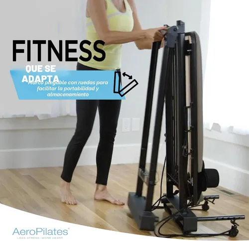 Miniatura 6 de AeroPilates Pilates Reformer Machine, Gym Equipment for Resistance Workout, Strength & Fitness Training - Foldable & Compact