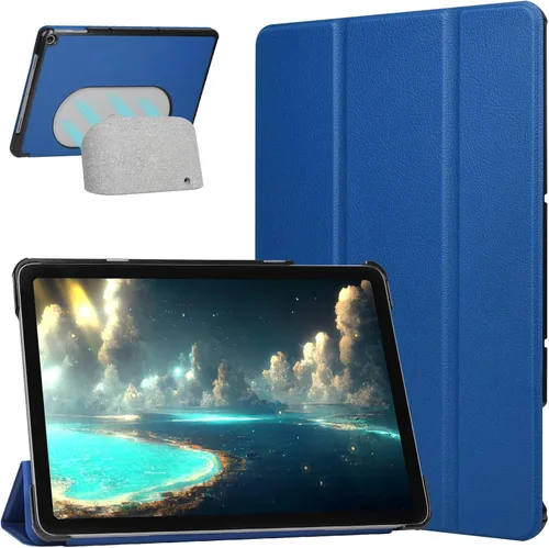 Miniatura 7 de Caweet Funda para tableta Google Pixel 2023 de 11 pulgadas, ultra delgada, ligera, carcasa rígida con soporte de triple pliegue con cierre