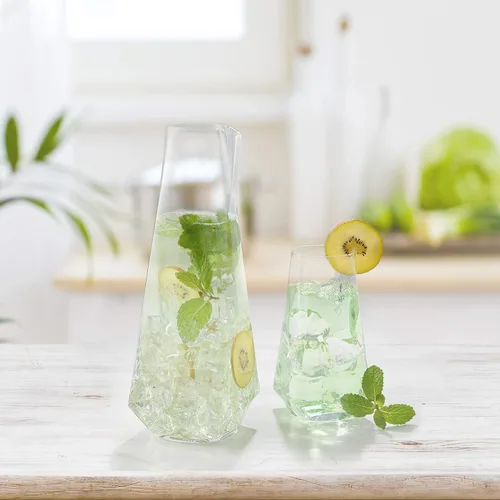Miniatura 4 de JoyJolt Infiniti Highball - Juego de 4 vasos de cóctel de 18 onzas, juego de cristalería, cristal de alta calidad, diseño moderno y práctico, vasos
