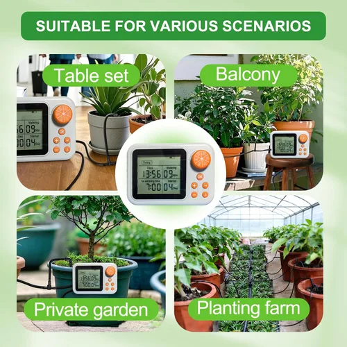 Miniatura 6 de Kit de riego por goteo, sistema de riego de plantas de interior, riego automático para plantas, sensor de humedad de plantas, temporizador y sistema