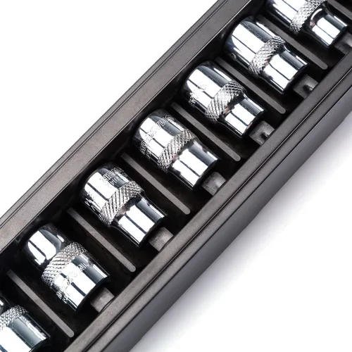 Miniatura 6 de MAXPOWER Juego de llaves E-Torx de 9 piezas de 3/8 pulgadas, E7 a E20, acero al cromo vanadio, reparación automotriz, incluye estante