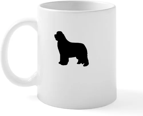 Miniatura 44 de CafePress Newfoundland Dog Drool Zone Taza de café de cerámica de 11 oz (11.0 fl oz)