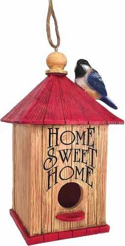 Miniatura 3 de Spoontiques - Birdhouse - Decoración de jardín - Casa decorativa para pájaros para decoración de patio y jardín - Novedad colgante para patio al