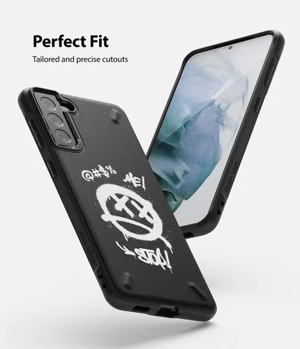 Miniatura 5 de Ringke Onyx Design - Funda compatible con Galaxy S21 Plus, TPU resistente y duradero, a prueba de golpes, con parte trasera de serigrafía, graffiti