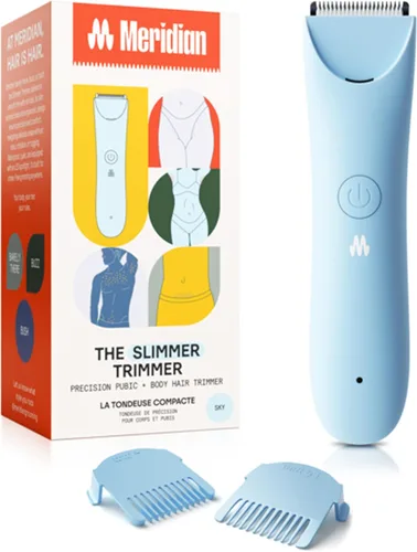 Miniatura 11 de MERIDIAN Slimmer Trimmer – Afeitadora eléctrica para mujer, recortador de línea de bikini y pelo púbico, recargable e impermeable, sin dolor, Salvia