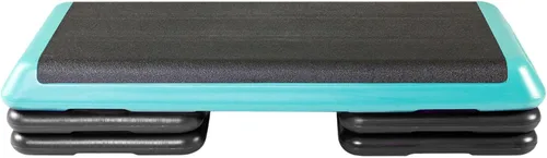 Miniatura 9 de La Plataforma de Ejercicio STEP Original, Escalón de Tamaño de Gimnasio para Ejercicio en Casa con 4 Elevadores Apilables para Ajustes de Altura Gris