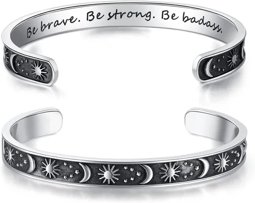 TONY & SANDY - Brazaletes motivacionales para mujeres, adolescentes o niñas, regalos de cumpleaños personalizados para mamá, hija, hermana o amigas,