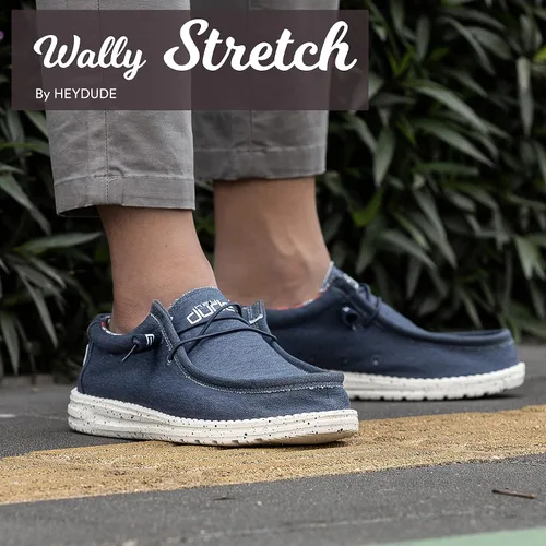 Miniatura 2 de Hey Dude Wally - Mocasines unisex para adultos, colección Wally Stretch