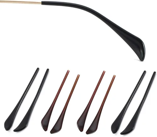Miniatura 8 de Puntas de extremo de las patillas, puntas de extremo de gafas de plástico antideslizantes, piezas de calcetín de oreja, funda de tubo, puntas
