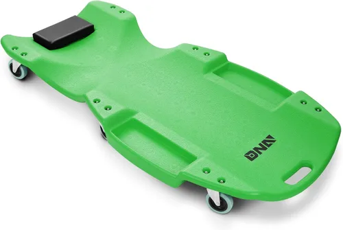 Miniatura 9 de DNA MOTORING Enredadera de perfil bajo de 40 pulgadas de plástico para taller de cochera con apoyacabezas acolchado, bandejas de herramientas y 6
