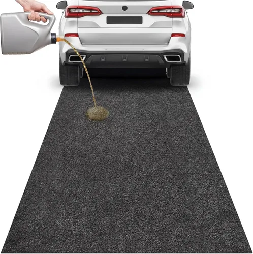 Miniatura 8 de 2 piezas alfombrillas de 36 x 60 pulgadas para derrames de aceite para entrada de garaje debajo del automóvil, almohadilla absorbente de aceite