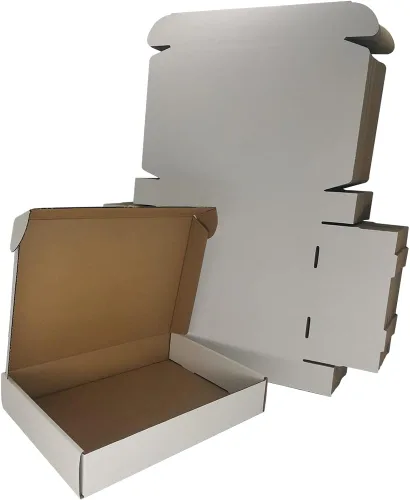 Miniatura 8 de Cajas de envío pequeñas de 9 x 6 x 2 pulgadas, paquete de 25 sobres de cartón corrugado blanco, suministros de embalaje para pequeñas empresas