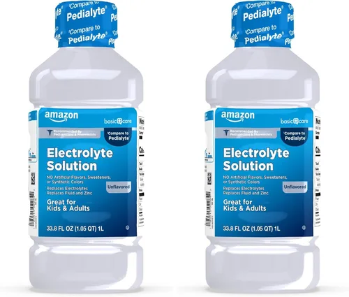 Miniatura 12 de Amazon Basic Care Solución de electrolitos, fruta mixta, diseñada para prevenir la deshidratación, reemplaza a electrolitos, líquidos y zinc, 33.8