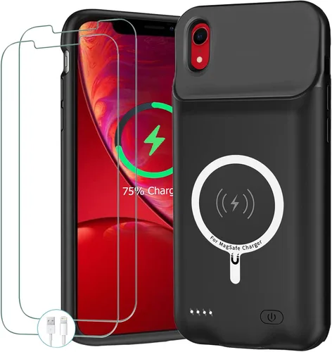 Miniatura 11 de Funda de batería para iPhone 11, funda protectora de carga portátil mejorada de 10000 mAh con carga inalámbrica compatible con iPhone 11