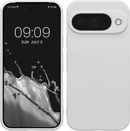 Miniatura 226 de kwmobile Funda compatible con Google Pixel 9 Pro - Funda protectora delgada de TPU para teléfono - Acabado mate suave - Negro mate