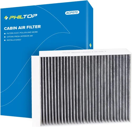 Miniatura 10 de PHILTOP Filtro de aire de cabina HEPA con carbón activado, compatible con CF10371 Cadillac CTS 2003-2013, STS 2005-2011, SRX 2004-2009, filtro
