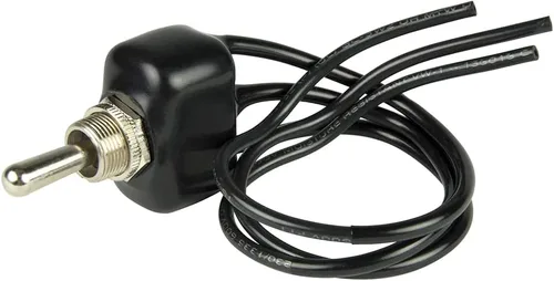 BEP 1002005 SPDT Interruptor de palanca recubierto de PVC con cables de alambre - (encendido)/apagado/(encendido)