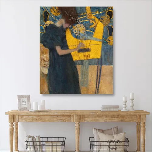 Miniatura 842 de A&T ARTWORK Campo de trigo con cipreses de Van Gogh Las reproducciones de arte clásico mundial, impresiones en lienzo giclée para decoración