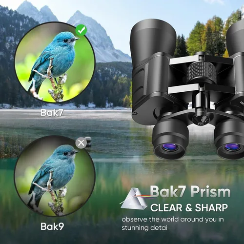 Miniatura 4 de Prismáticos militares con zoom de alta potencia de 10-30x50 para adultos, visión nocturna con poca luz/impermeable para uso diario/prisma