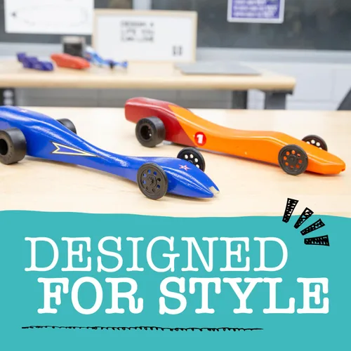 Miniatura 4 de Pitsco Education Ruedas GTFX, modelo de automóvil, camiones o dragsters, moldeadas por inyección para proyectos de construcción de vehículos