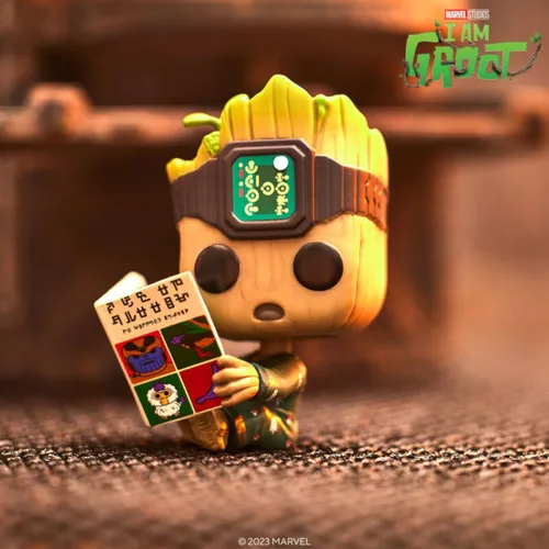 Miniatura 2 de Funko Pop! Marvel: Guardianes de la Galaxia - Pijamas Groot con libro - Pantalones cortos de Groot - Figura de vinilo coleccionable - Idea de regalo