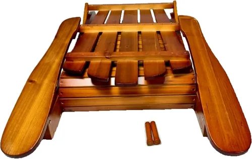 Miniatura 8 de Folding Adirondack Chair – Outdoor Chairs for Patio, Garden, Fire Pit 250 LBS Capacity, Solid Hardwood, Wide Armrests