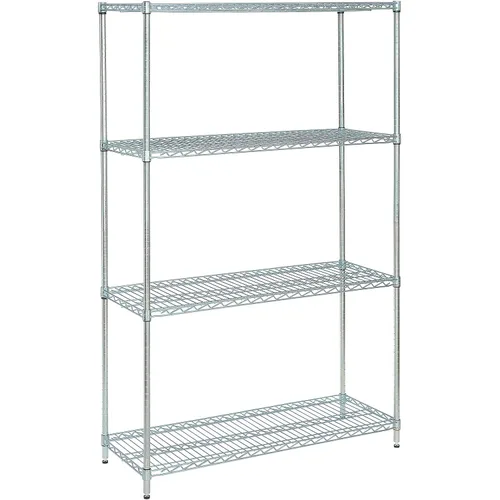 Miniatura 8 de Nexel Unidad de Estantería de Alambre Ajustable Económica, 4 Niveles, Estante de Almacenamiento Comercial Certificado NSF, 18" x 48" x 74", Epoxi