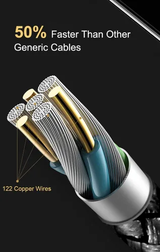 Miniatura 3 de IFLASH Cable USB trenzado de nailon tipo C, USB A 2.0 a USB C, cable de carga rápida para Samsung Galaxy Note 9 8 S20 S10 S10+ S10e Fold S9 S8+