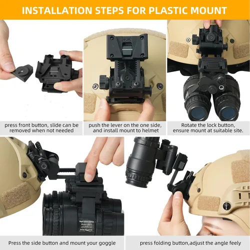 Miniatura 5 de Gafas de visión nocturna NVG Mount para casco L4G24 PVS15/18 (negro/TAN)