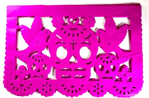 Miniatura 4 de Paquete de 20 Frontales Altar de Ofrendas Kit de Suministros Dia de Muertos Decoración Día de Muertos Colorido Tamaño Mediano Papel de Seda Hojas