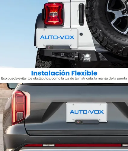 Miniatura 8 de AUTO-VOX Cámara de respaldo inalámbrica solar con monitor de 5" 1080P: Batería de 5000mAh, 2 minutos de instalación DIY y 2 cámaras de respaldo