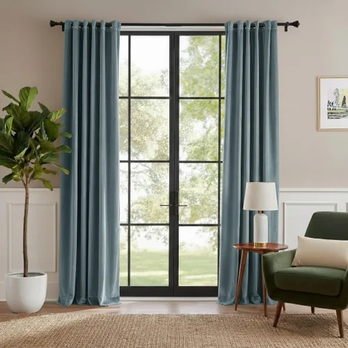Miniatura 11 de RYB HOME Cortinas de terciopelo beige camello 84 pulgadas, cortinas gruesas de terciopelo para oscurecer la habitación para decoración de granja
