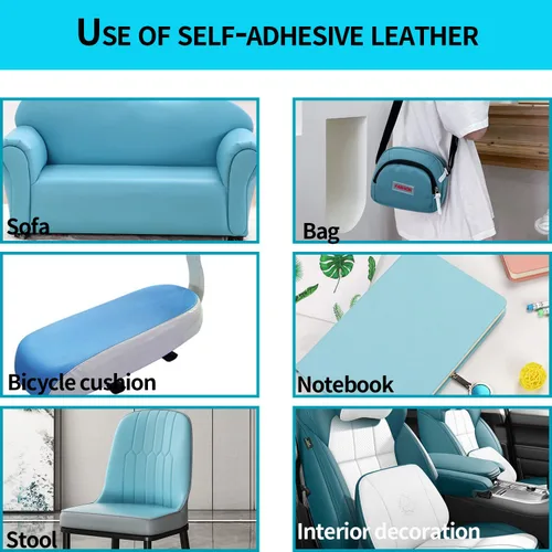 Miniatura 2 de LEMGUBKP Cinta de reparación de cuero autoadhesiva para muebles grandes, calcomanía de reparación de cuero de sofá, utilizada para muebles, sofás