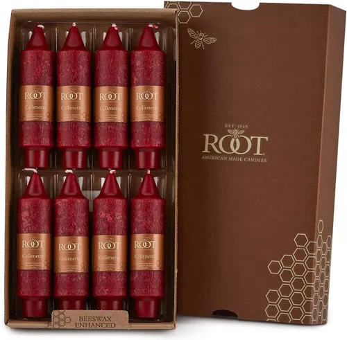 Miniatura 11 de Root Candles Velas de Cena Sin Aroma Juego de Velas en Caja de Mezcla Premium de Cera de Abeja, 9 Pulgadas, Rosa Polvoriento, 4 Unidades Rosa