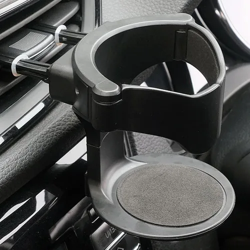 Miniatura 6 de 1 pieza de soporte para vaso para automóvil, soporte portátil de ABS ajustable con varilla de carga antideslizante universal para ceniceros