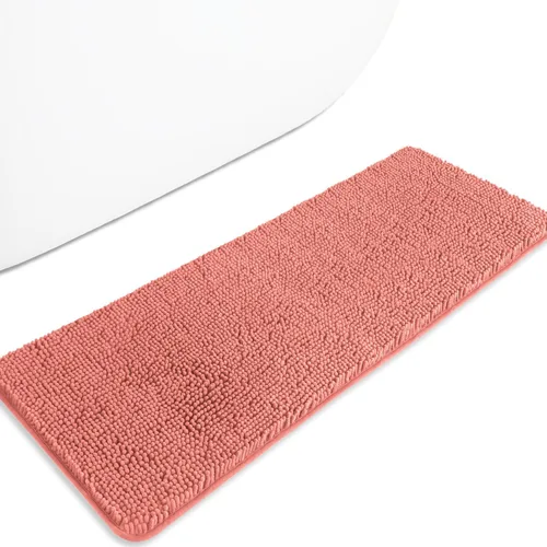 Miniatura 31 de Alfombra de baño pequeña de 12 x 18 pulgadas, lavable y absorbente, antideslizante, alfombra de baño de felpilla gruesa y suave para baño, ducha