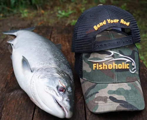 Miniatura 8 de Fishoholic Gorra de pesca de béisbol Snapback - Malla de camionero de pesca regalo para papá padre