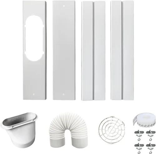 Miniatura 6 de Kit de accesorios de aire acondicionado portátil - Manguera de escape universal, placa de sellado de ventana y juego de adaptadores para conexiones