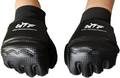 Miniatura 6 de Guantes de taekwondo para hombre y niños, saco de boxeo, artes marciales, artes marciales, artes marciales, lucha, grappling, Muay Thai, Negro
