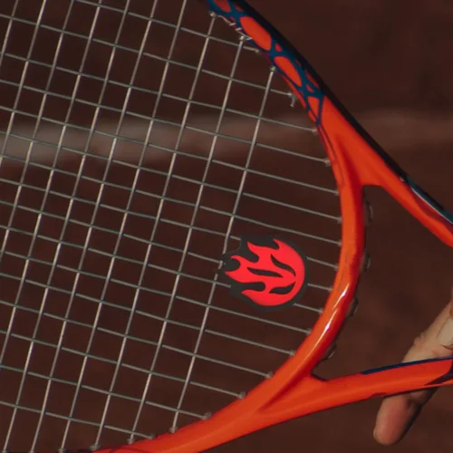 Miniatura 3 de BESPORTBLE Raqueta de tenis, amortiguador de vibraciones, raqueta de cuerda, amortiguador de choque de silicona en forma de fuego, 6 uds