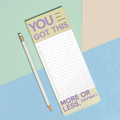 Miniatura 4 de Knock Knock You Got This Make-a-List - Bloc de planificación de notas diarias, 3.5 x 9 pulgadas