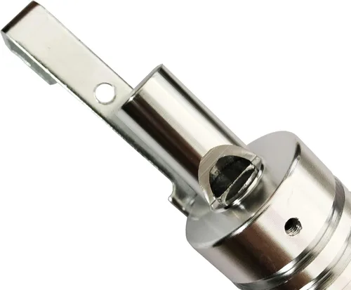 Miniatura 2 de DEVMO Silenciador de escape universal de aleación de aluminio de tamaño XL, silbato de tubo de escape de sonido turbo para coche, tono plateado