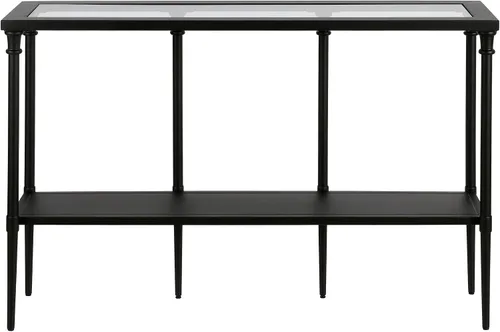 Miniatura 3 de Dafna - Mesa consola rectangular de 45 pulgadas de ancho en bronce ennegrecido